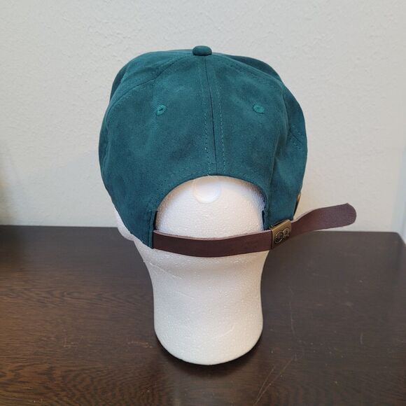 Suede Cotton Forest Green Brown Adjustable Hat Cap TWO-O Amsterdam - Picture 8 of 16